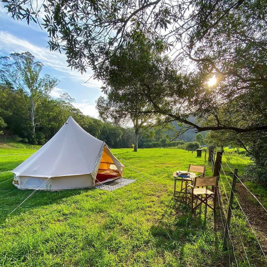Simple Pleasures Glamping Co glamping tents at Glenworth Valley Campground