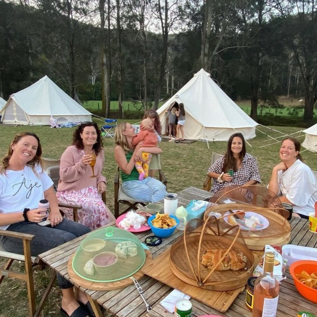 Simple Pleasures Glamping Co glamping tents at Glenworth Valley Campground