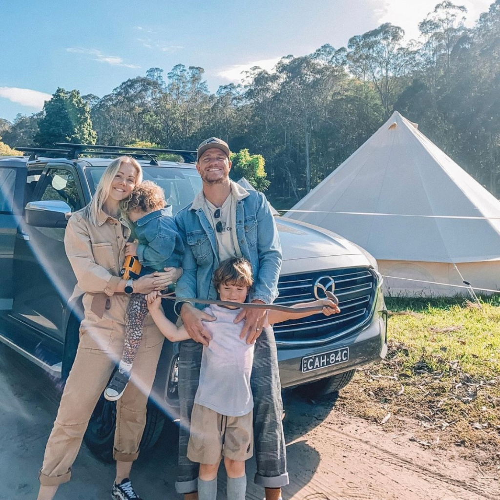 Simple Pleasures Glamping Co glamping tents at Glenworth Valley Campground