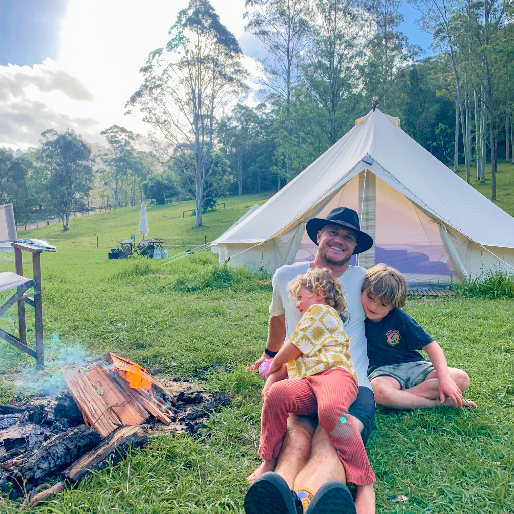 Simple Pleasures Glamping Co glamping tents at Glenworth Valley Campground