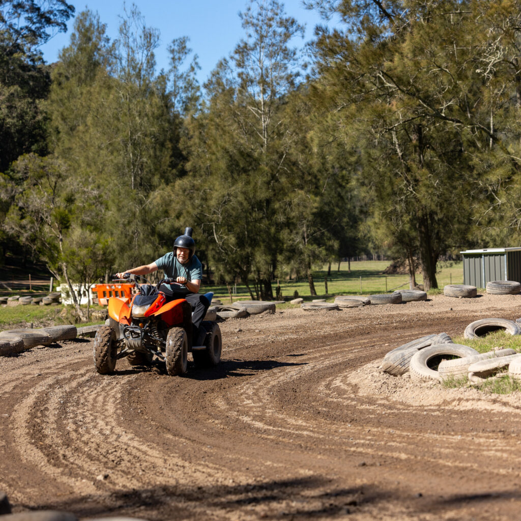 Quad Biking near Sydney. Quad Biking Glenworth Valley Wilderness Adventures