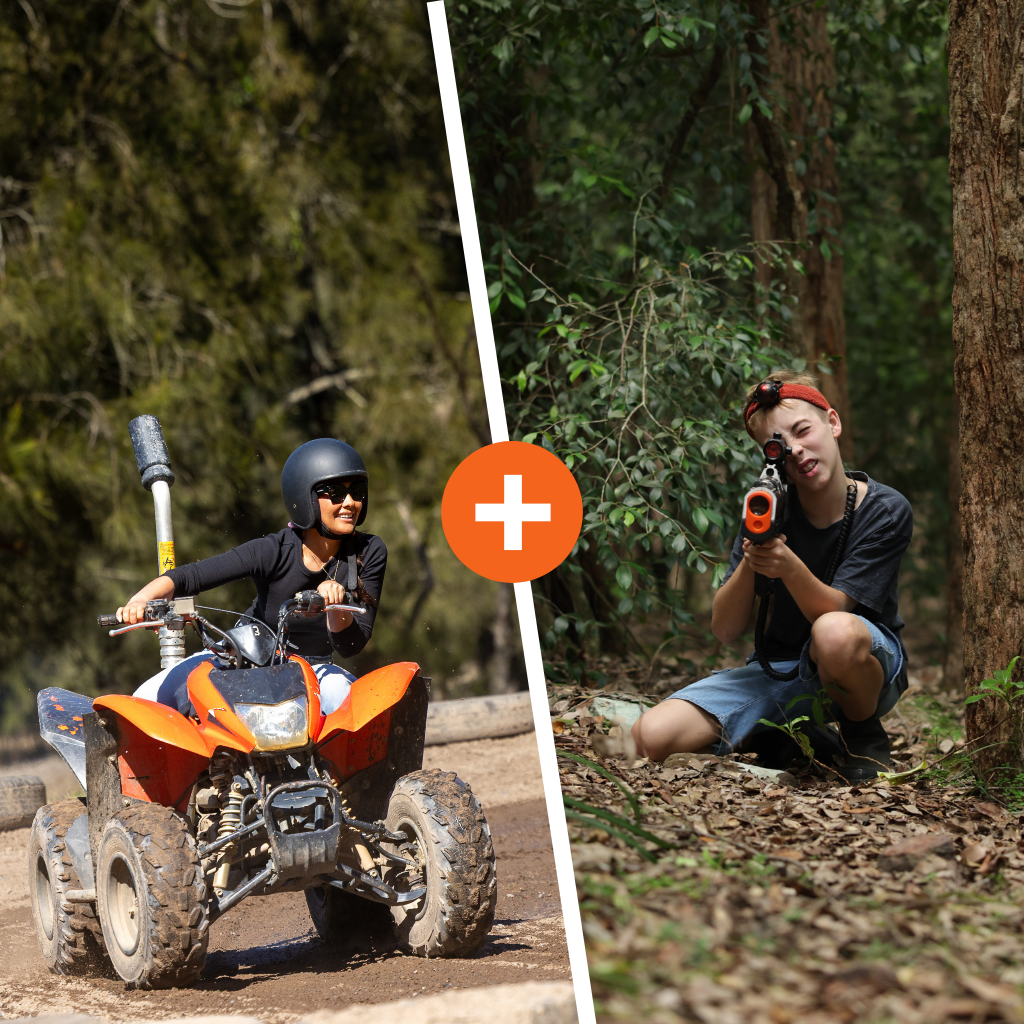 Laser skirmish and quad biking package Glenworth Valley Wilderness Adventures